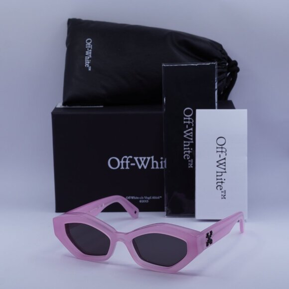 Off-White OERI144 HILO 3007 Cat Eye Sunglasses – Pink/Grey main image 10